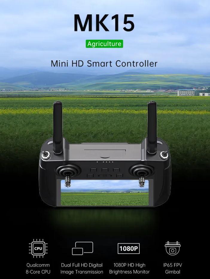Contrôleur FPV SIYI MK15 Pour Drone Agricole - Écran 5.5" - Portée 20km - Garantie 3 Ans - Neuf